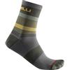 Castelli 4522039-075 SCIA 12 SOCK Unisex Calzini MILITARY GREEN/SAFFRON-FOREST S/M