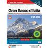 Technopress Gran Sasso d'Italia. Carta dei sentieri 1:15.000
