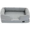 Amazon Basics - Cane Divanetto relax per animali domestici, stoffa, Misure S, Grigio, L 64 x P 51 x H 14 cm