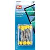 Prym 0.60 x 50 mm Quilters Flat Flower Pins, Silver/Yellow