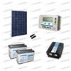Energiasolare100 Kit baita pannello solare 280W 24V inverter onda pura 1000W 2 batterie AGM 100Ah