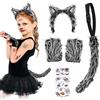 WELLCHY Costume da Lupo Mannaro, Carnevale Costume Bambina, Lupo Mannaro  Costume Tutu, Kit di Costume Animale con Orecchie di Lupo e Coda, Costume  Lupo per Carnevale Halloween Compleanno Cosplay Festa : 