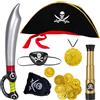 Costume Da Pirata Per Bambini Per Ragazzi Halloween Carnevale Cosplay Abiti  Vestiti Cappello + Benda Per Occhi