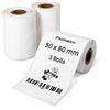 Phomemo 3 Rotoli Etichette Adesive per M110/M220, 50×80mm, 270 Pcs