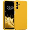 kwmobile Custodia Compatibile con Samsung Galaxy A14 5G Cover - Back Case per Smartphone in Silicone TPU - Protezione Gommata - giallo radiante