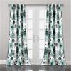Lush Decor Leah - Occhiello isolante floreale, 132 x 241 cm, colore: Blu