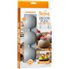 Decora 9260434 Stampo in Silicone Platinum flessibile, Made in Italy, di alta qualità, da 6 cavità, per una Mezza Sfera da Ø 70 X 35 H Mm, per preparazioni dolci e salate sia da forno che da frigo.