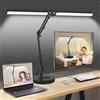NOEVSBIG Lampada da tavolo, 2 in 1 protezione per occhi lampada, 3 modalità di colore e regolazione continua, regolabile Lampada Scrivania con funzione di memoria