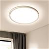 EASY EAGLE Plafoniera LED Soffitto 36W 3240LM, 3000K Bianco Caldo Pannello Lampada da Soffitto Rotonda IP44 Lampadario Moderna per Camera Cucina Bagno Garage Ultra Sottile Ø30x2.4cm