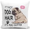 HUASHUZI federe cuscini divano 40x40 carlino cane regalo donna gadget pug copricuscini divano cuscino decorativi soggiorno camera da letto accessori