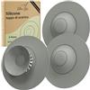 Kitchen Helpis® 3 x Filtro Universale Scarichi in Silicone, Tappo Scarico Cucine, Bagno, Vasca Tappo Scarico Vasca, Scarico Lavello, Scarico Lavabo