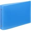 Viquel - Raccoglitore a spine Bristol 14,8 x 21 cm morbido e resistente - 2 anelli - Formato A5 (25 x 16,5 cm) - Blu traslucido