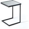 Wink Design Ivry Tavolino/Comodino, Nero Opaco, Specchio, H55,5 x 39 x 39 cm