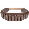 VlaMiTex J46 Cartuccera in Pelle Calibro 12 Teille 85-110 cm Marrone