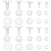 CATELL 50 Pezzi (15mm/20mm/25 mm/30mm/35mm) Giunti per Bambole Articolazioni Animali Fai Da Te Giunti per Giocattoli Plastica Rondelle per Bambola per Articolazioni Della Testa Degli Arti Orsacchiotti