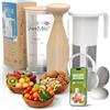 Vegan Milker Macchina per Latte Vegetale, Avena, Latte di Soia e Riso | Filtro Multifunzionale, 1L in 1 Minuto 100% Naturale con 3 Filtro | Compatibile con Frullatore | Ebook Ricette | Mülsi Soul