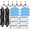 JINDEHUI Accessori Kit di Ricambi per Lubluelu SL60D SL61, per Tikom L9000, per Laresar L6 Nex, per Honiture Q6 SE Robot Aspirapolvere, 2 Spazzola Principale, 6 Spazzole Laterali, 6 Filtro,6 Panni Mop