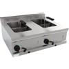 D.L. SERVICE Friggitrice gas - Capacità lt 7+7 - cm 80 x 70 x 30.5 h