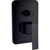 CAPALDO Miscelatore doccia incasso con deviatore nero opaco serie Elegant