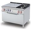 LOTUS Cucina a gas - N. 2 Fuochi + Tuttapiastra - Forno elettrico statico -cm 120 x 90 x 90 h