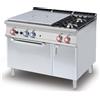 LOTUS Cucina a gas - N. 2 Fuochi + tuttapiastra - Forno elettrico statico - cm 120 x 90 x 90 h