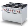 LOTUS Cucina a gas - N. 6 fuochi - Forno gas statico - cm 120 x 90 x 90 h