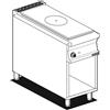 LOTUS Cucina professionale a gas - Tuttapiastra - cm 40 x 90 x 90 h