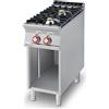 LOTUS Cucina professionale a gas con 2 fuochi - cm 40 x 90 x 90 h