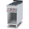 LOTUS Cucina elettrica professionale con 2 piastre quadrate - cm 40 x 90 x 90 h