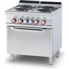 LOTUS Cucina elettrica - N. 4 piastre tonde - cm 80 x 90 x 90 h