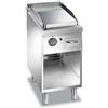 DEXION Fry top professionale a gas con piastra liscia in acciaio - cm 40 x 73 x 85 h