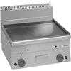 DEXION Fry top professionale a gas con piastra liscia in acciaio - Potenza kW 10.2 - Cm 60 x 60 x 27 h