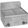 DEXION Fry top professionale a gas con piastra rigata in acciaio - Potenza kW 10.2 - Cm 60 x 60 x 27 h