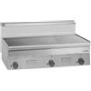 DEXION Fry top professionale a gas - Piastra liscia acciaio - Cm 100 x 60 x 27 h