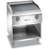 DEXION Fry top professionale elettrico con piastra rigata - Cm 70 x 73 x 85 h