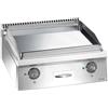DEXION Fry top professionale elettrico con piastra liscia - Cm 47 x 73 x 25 h