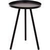 Tavolino salotto dalton nero, Ø30 cm