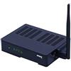 APEBOX S2 WiFi - Ricevitore satellitare Multistream H.265 FULL HD (1080p, 1x DVB-S2, 2x USB 2.0, HD-OUT, LAN e Antenna Wifi USB, CA Card Reader, Display LED, IR, SPDIF ottico, Cavo AV, RS232, YouTube)