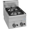 DEXION Cucina professionale a gas con 2 fuochi - Potenza 1 x kW 2.7 + 1 x kW 3.15 - cm 40 x 60 x 27 h