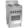 DEXION Cucina professionale elettrica con 4 piastre - Potenza 2 x Kw 1.5 + 2 X Kw 2.6 -- Forno elettrico - Cm 60 x 60 x 85 h