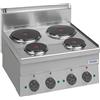 DEXION Cucina professionale elettrica con 4 piastre - Potenza 2 x Kw 1.5 + 2 x Kw 2.6 - Cm 60 x 60 x 27 h