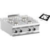 DEXION Cucina professionale a gas con 4 fuochi - Potenza 4 x kW 7 - Cm 70 x 73 x 25 h