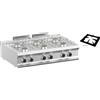 DEXION Cucina professionale a gas con 6 fuochi - Potenza 6 x kW 5.5 - Cm 110 x 73 x 25 h