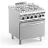 DEXION Cucina gas - N. 4 fuochi - Forno gas - Cm 80 x 90 x 85 h