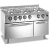 DEXION Cucina gas - N. 6 fuochi - Forno gas - Cm 120 x 90 x 85 h