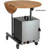 FORCAR Carrello colazione tondo - Piano ruotabile - cm 80Ø x 80h