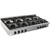D.L. SERVICE Cucina a gas - Banco - N°8 fuochi - cm 160 x 90 x 27 h