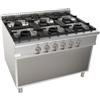 D.L. SERVICE Cucina a gas - N.6 fuochi - cm 120 x 90 x 85 h