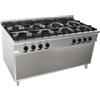 D.L. SERVICE Cucina a gas - N.8 fuochi - cm 160 x 90 x 85 h