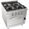 D.L. SERVICE Cucina a gas - N.4 fuochi - Forno a gas - cm 80 x 90 x 85 h
